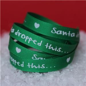 Wash Day Ribbon - Santa Dropped/ Elf Green
